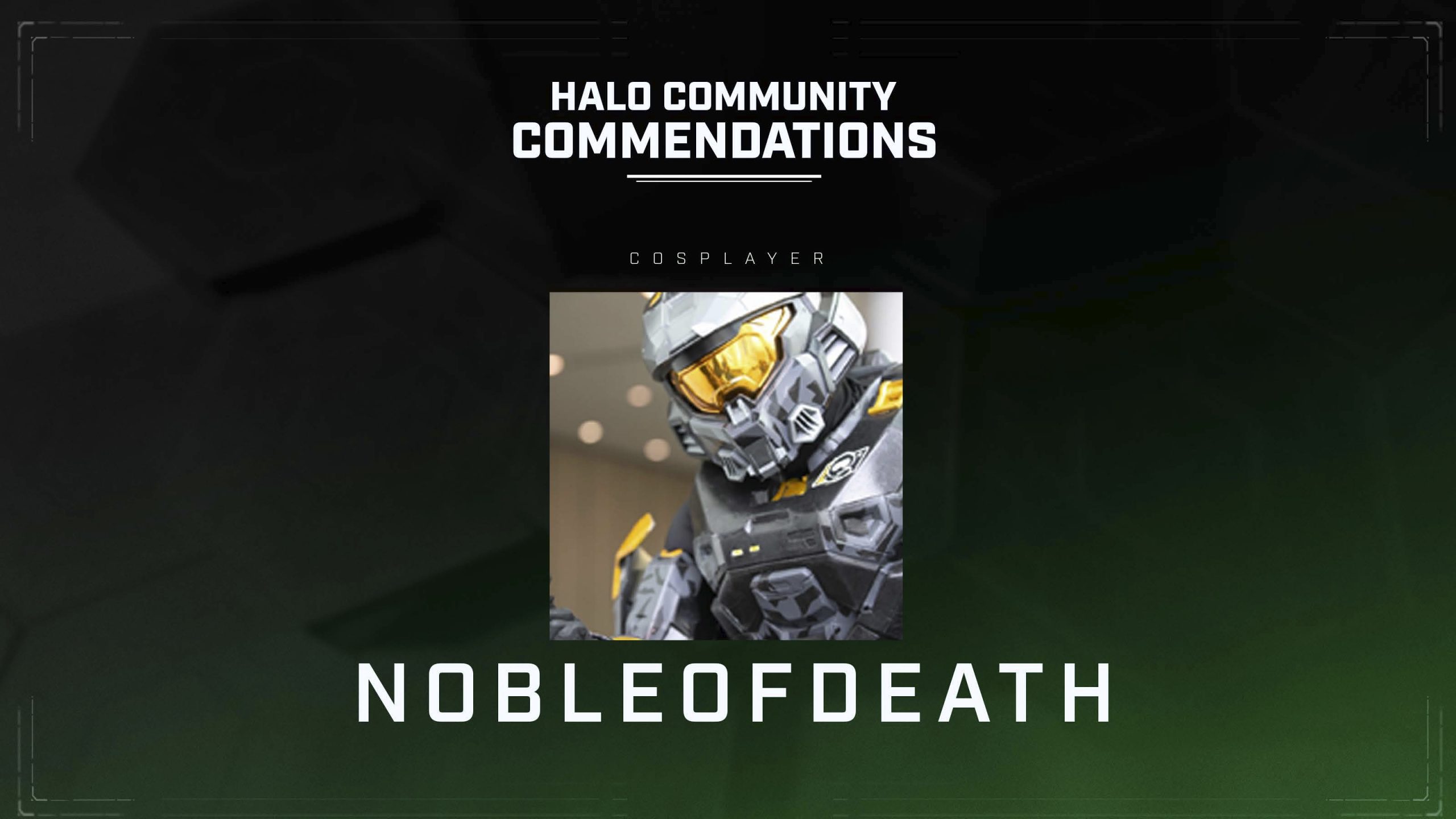 NobleofDeath winner graphic for Cosplayer.