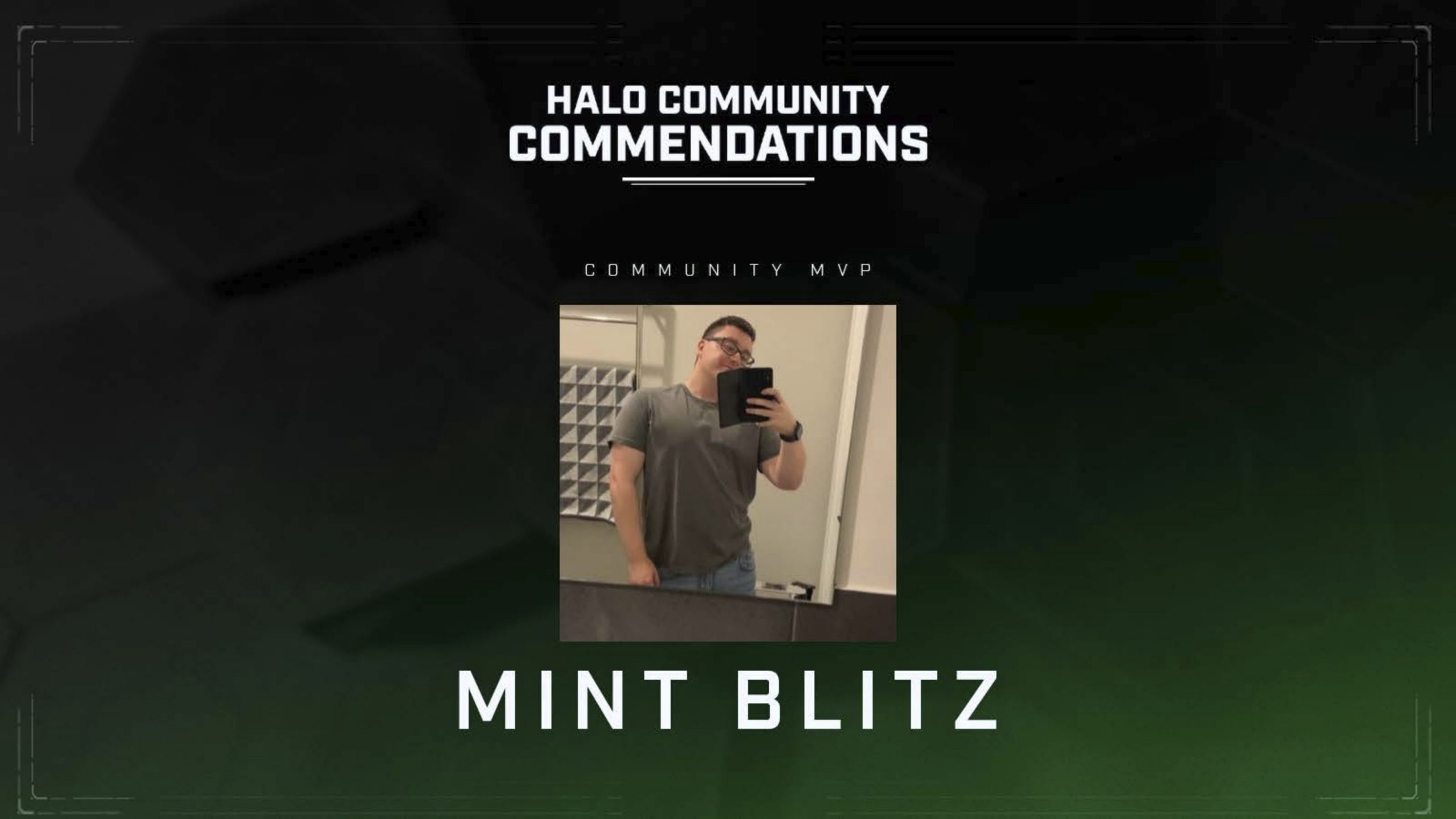 Mint Blitz winner graphic for Community MVP.