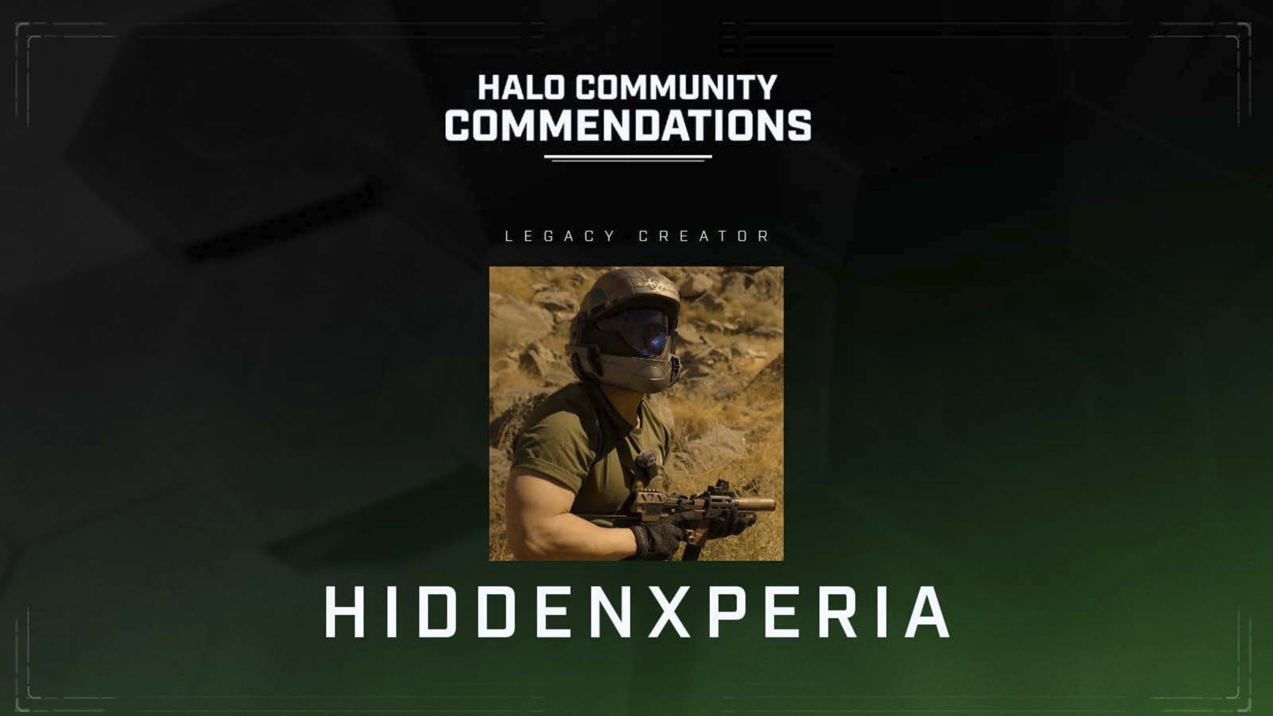 HiddenXperia winner graphic for Legacy Creator.
